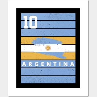 Argentina Soccer Football Champions Distressed Flag Posters and Art